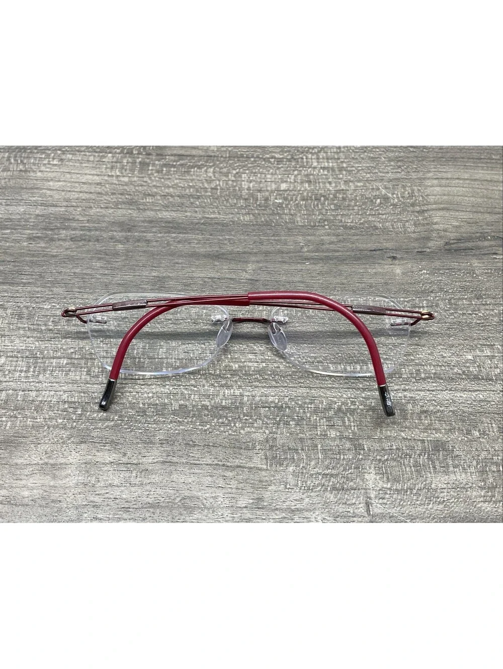 SILHOUETTE 5521 FC 3040 Red Women’s Rimless Titan Eyeglasses 53[]17-140 Frames